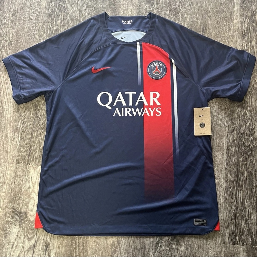 Nike Paris Saint-Germain PSG 23/24 Home Stadium Jersey NWT Size XL DX2694-411.